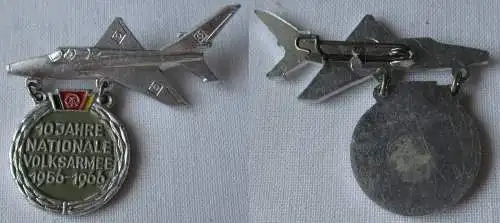 DDR Abzeichen 10 Jahre Nationale Volksarmee NVA 1956 - 1966 Flugzeug (162622)