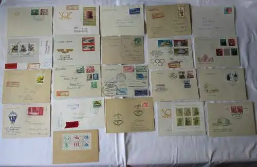 21 DDR Belege Ersttagsbriefe Erstflug Conakry Guinea 1966 Luftpost (120097)