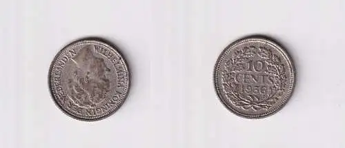 10 Cent Silber Münze Niederlande 1936 ss+ (165771)