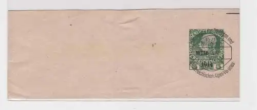 54607 Ganzsachen-Zeitungsschleife des Deutsch-Österr. Alpenverein 5 Heller