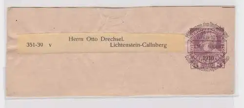 48537 Ganzsachen-Zeitungsschleife des Deutsch-Österr. Alpenverein 3 Heller