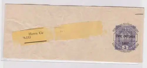 17697 Ganzsachen-Zeitungsschleife des Deutsch-Österr. Alpenverein 3 Heller