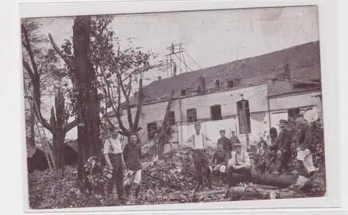 905983 Ak Sturm-Katastrophe zu Chemnitz am 27.05.1916, Tiergarten Scheibe