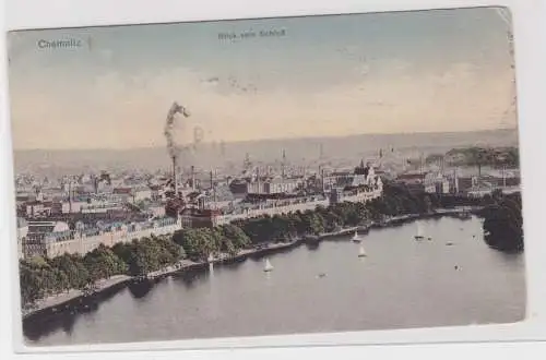 906097 Ak Chemnitz - Blick vom Schloss, Totalansicht 1911