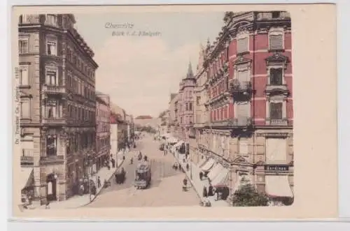 904520 Ak Chemnitz Blick in die Königstraße um 1900