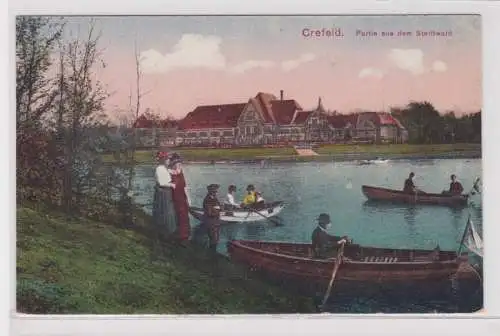 06988 Feldpost Ak Crefeld - Partie aus dem Stadtwald 1924