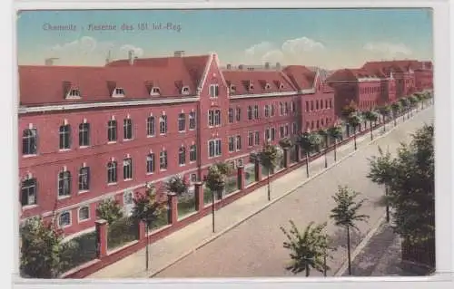 905123 Ak Chemnitz - Kaserne des 131. Inf.-Reg. um 1915
