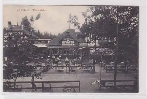 905311 Ak Chemnitz - Waldschänke Außenbereich 1906
