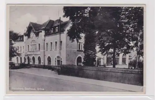 906448 Ak Grüna - Fleischers Gasthaus, Straßenansicht 1941