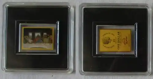 Gold 1/500 Oz 1 Dollar Tokelau 2022 Leonardo da Vinci Meisterwerke (130920)