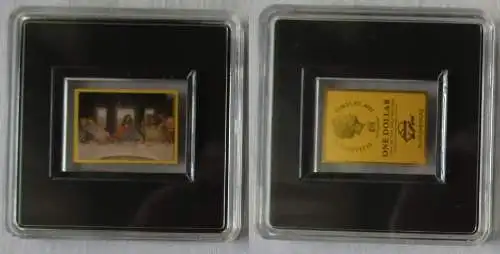 Gold 1/500 Oz 1 Dollar Tokelau 2022 Leonardo da Vinci Meisterwerke (137141)