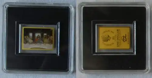 Gold 1/500 Oz 1 Dollar Tokelau 2022 Leonardo da Vinci Meisterwerke (130639)