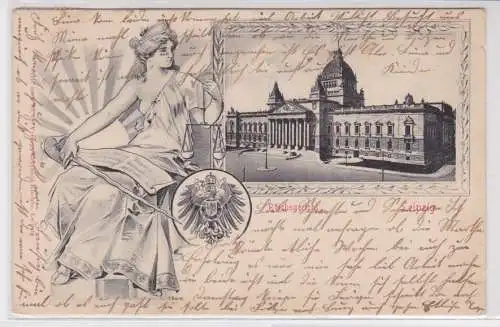 49604 Ak Leipzig Reichsgericht mit Justicia 1903