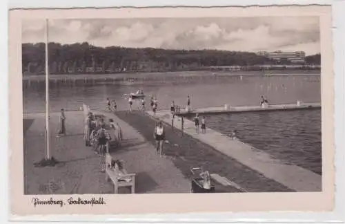 08218 Feldpost Ak Pinneberg Badeanstalt 1941