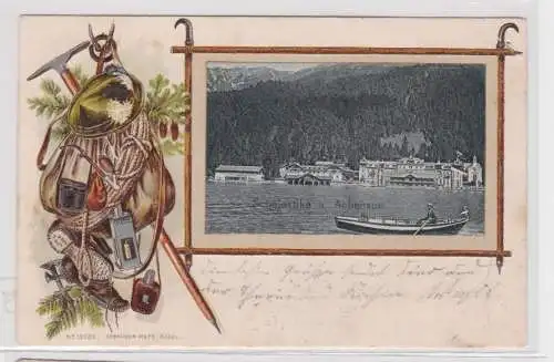 29293 Passepartout Präge AK Scholastika (Achenkirch) am Achensee 1903