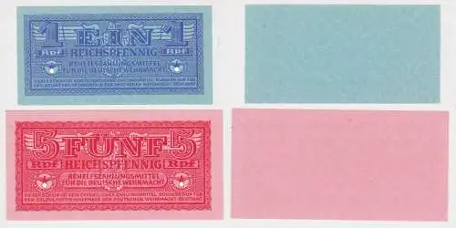 1 + 5 Reichspfennig Behelfszahlungsmittel für die Deutsche Wehrmacht  (151686)