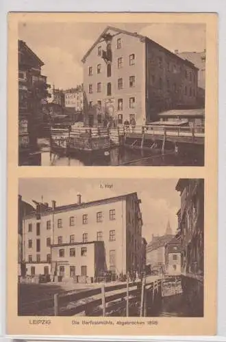 04341 Mehrbild Ak Leipzig - Die Barfussmühle, abgebrochen 1898