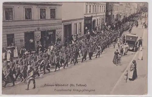 53695 Ak Zossen-Wünsdorf (Kreis Teltow) - Französische Kriegsgefangene 1914