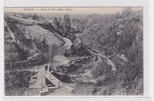 906933 Ak Eisleben - Partie an der "Bösen Sieben" um 1920