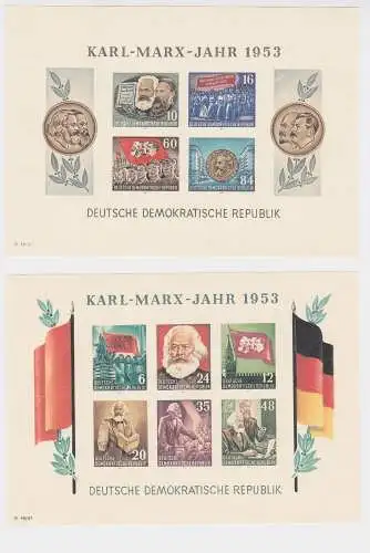 DDR Block 8 & 9 B (Karl Marx) postfrisch ** (141413)