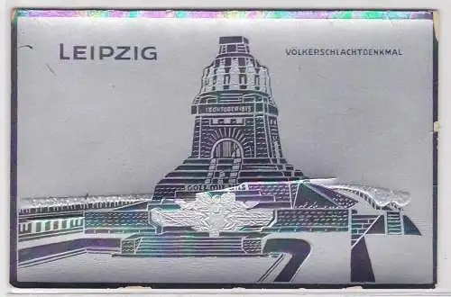 88166 geprägte Ak Leipzig Völkerschlachtdenkmal um 1920