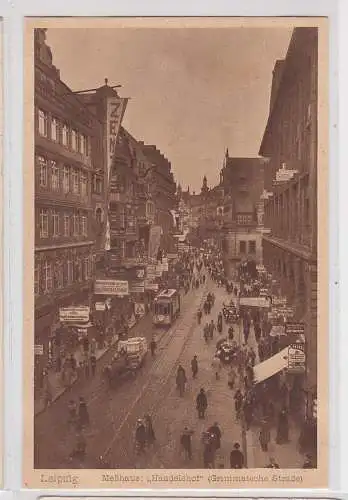 907583 Ak Leipzig Meßhaus "Handelshof" Grimmaische Straße um 1930