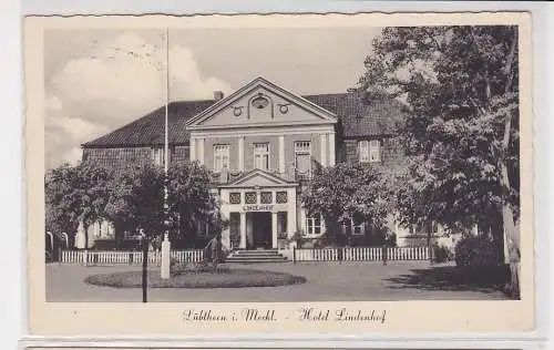 903957 Ak Lübtheen in Mecklenburg Hotel Lindenhof um 1940