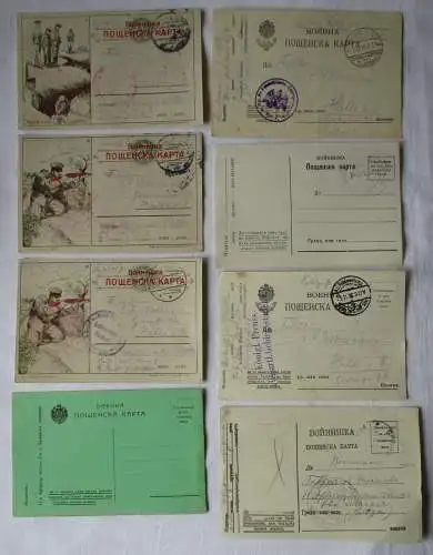 8 Belege Feldpost Russland 1. Weltkrieg Fußartillerie-Gebirgsstaffel (111479)