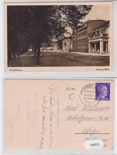 908231 Ak Uetersen in Holstein - Marktstraße Thams und Grafs 1943