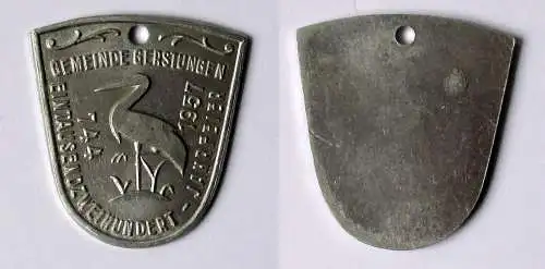 DDR Plakette 1200 Jahrfeier Gemeinde Gerstungen 744-1957 (130965)