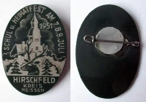 DDR Abzeichen Schul- und Heimatfest Hirschfeld Kreis Meissen Juli 1951 (127791)