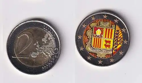 Andorra 2 Euro Gedenk Farbmünze 2020 Kursmünze Stgl (166387)