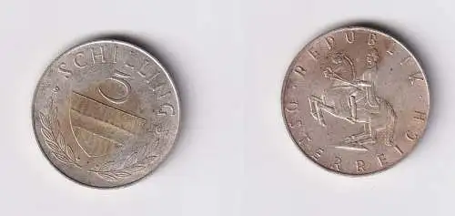5 Schilling Silber Münze Österreich 1961 ss (164466)