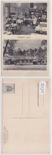 28392 AK Gaststätte Bahnhof Heide, Inhaber Friedrich Schmidt, Bäckerkarte