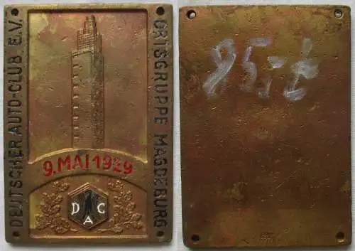 ADAC Plakette Deutscher Auto-Club e.V. Ortsgruppe Magdeburg 1929 (146365)