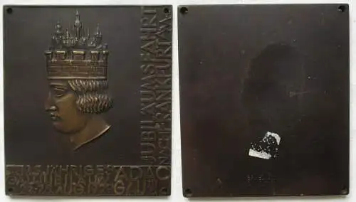 Plakette ADAC Gau IIIa Jubiläumsfahrt nach Frankfurt a.M. 24.-25.8.1929 (147194)