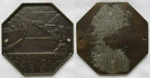 Bronze Plakette ADAC Gau IIIa Sternfahrt Bad Ems 1928 (145265)