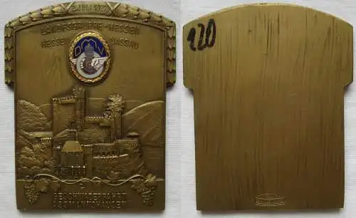 Bronze Plakette Geschwaderfahrt Assmannshausen Landesgruppe Hessen 1927 (106287)