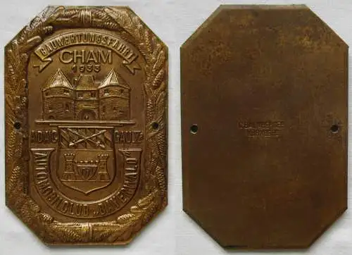 ADAC Bronze Plakette Gauwertungsfahrt Cham AMC "Bayerwald" 1933 (102926)