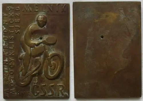 Tschechische AMK CSSR MOTORSPORT MOTO MOTORCYCLE Plakette Melnik (140322)