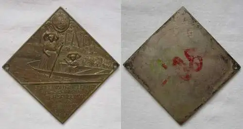 Plakette 4.Spreewald Zielfahrt nach Alt-Schadow im Unterspreewald 1930 (146841)
