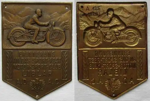 ADAC Bronze Plakette Erinnerung an das Sportfest Motor Sport Club Liblar(148108)