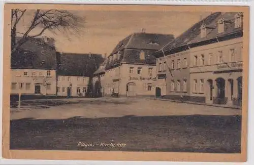 900500 AK Pegau - Kirchplatz, Julius Körner, Johannes Oldenburg