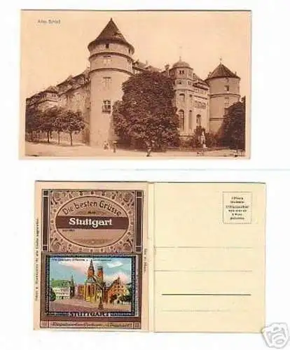 03289 Ak Stuttgart Siegelmarkenkarte Siegpost um 1920