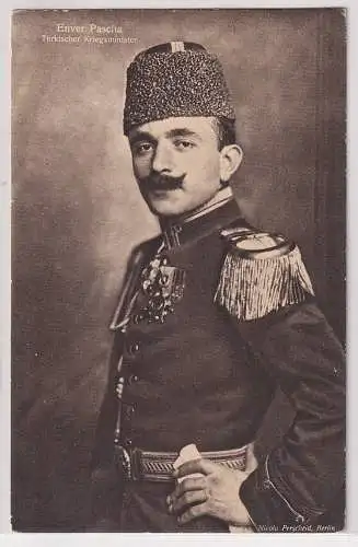 64067 AK Enver Pascha Türkischer Kriegsminister Reichsverband dt. Veteranen 1916