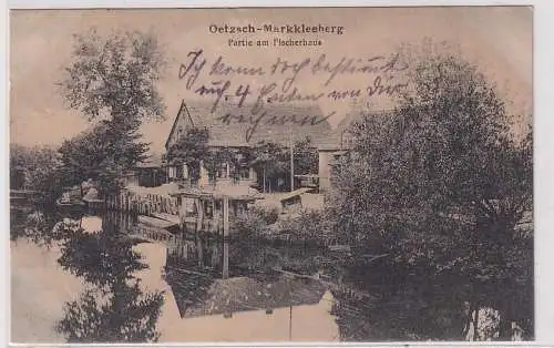 64997 Ak Oetzsch-Markkleeberg Partie am Fischerhaus 1920