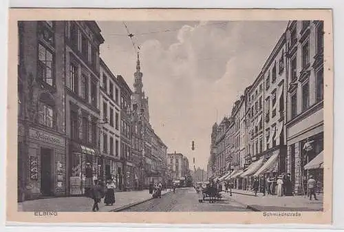 99624 Feldpost Ak Elbing Elbląg Schmiedestrasse 1916