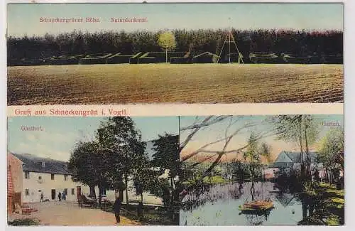 58282 Mehrbild Ak Gruß aus Schneckengrün im Vogtland Gasthof 1912