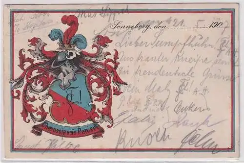 18810 Studentika Ak Sonneberg Cheruscia sei`s Panier! 1907