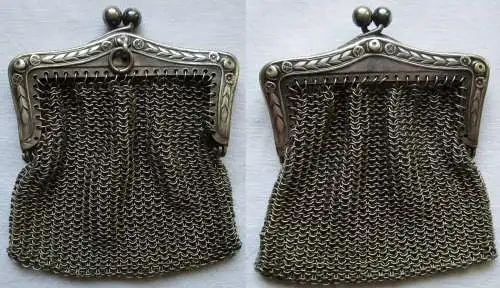 Geldkatze Sparstrumpf aus Alpacca Robert Kraft Pforzheim (160376)